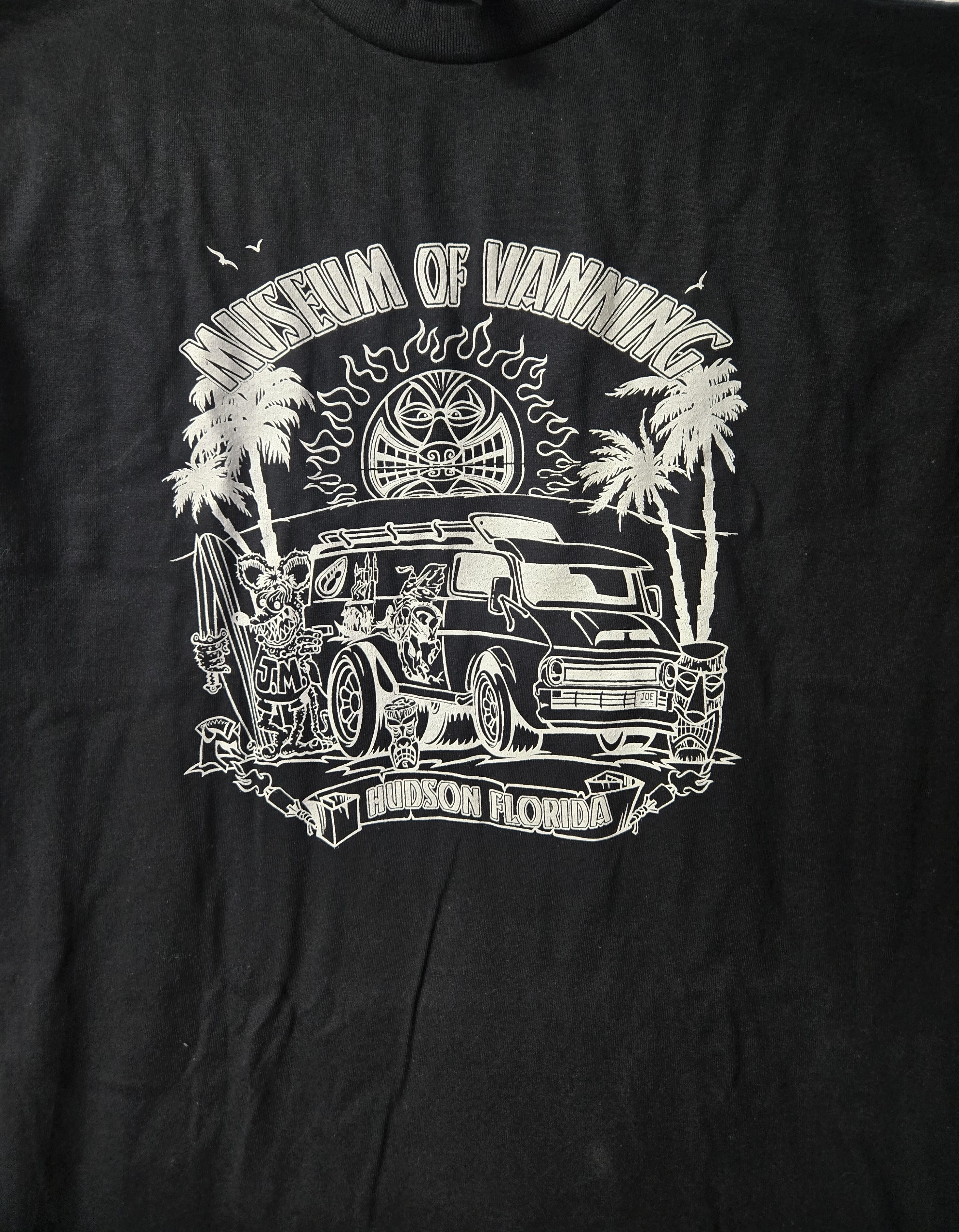 Adult Museum Logo T-Shirt Black with White Logo