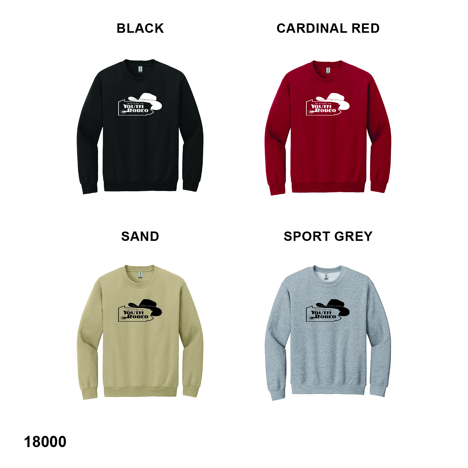 WPYRA LOGO - Gildan® Heavy Blend™ Crewneck Sweatshirt