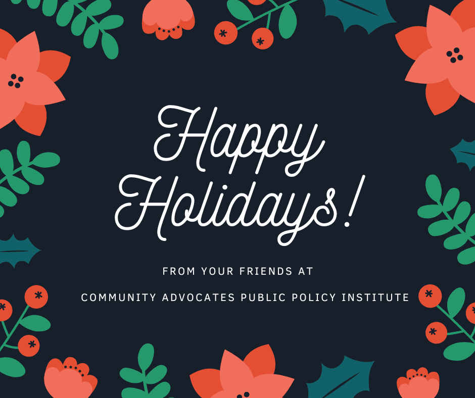 happy holidays from community advocates ppi