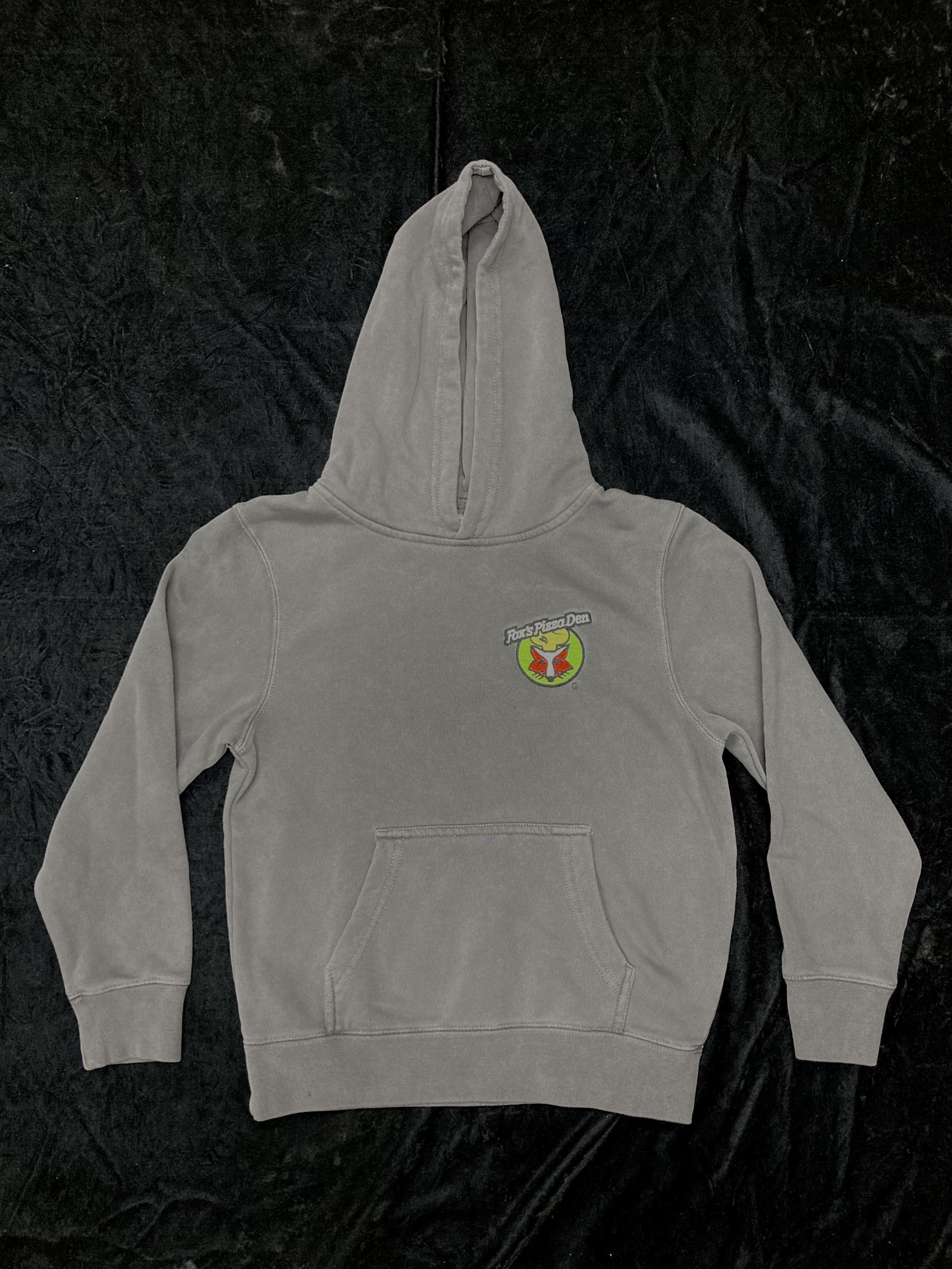 SALE Fox's Logo - YOUTH SMALL Grey Hoodie