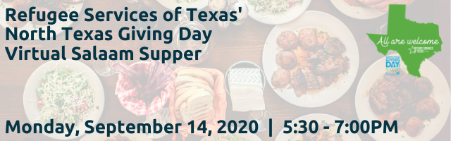 RST's North Texas Giving Day Virtual Salaam Supper