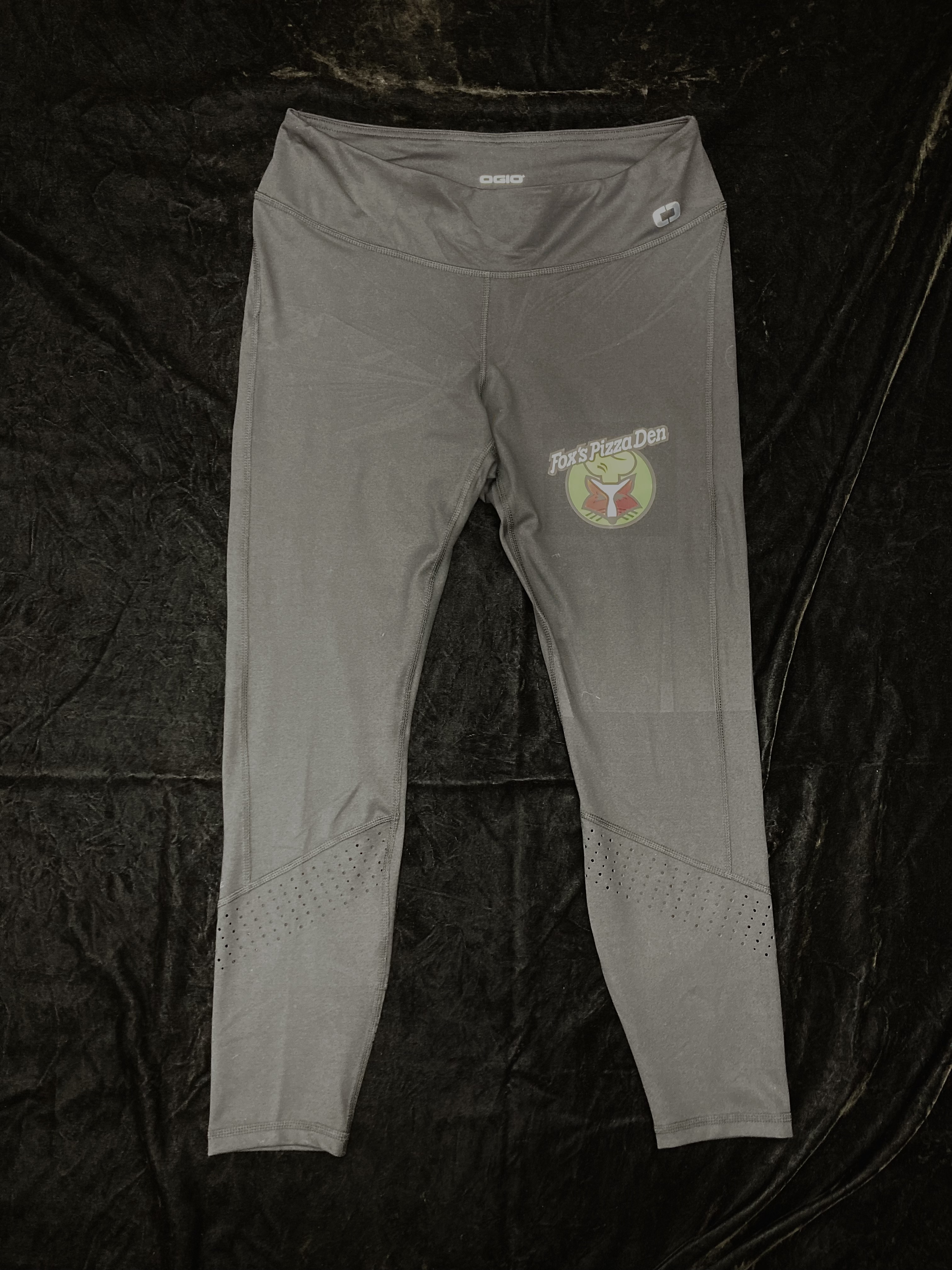 SALE Fox's Logo - LADIES Large Black Performance Ogio Leggings