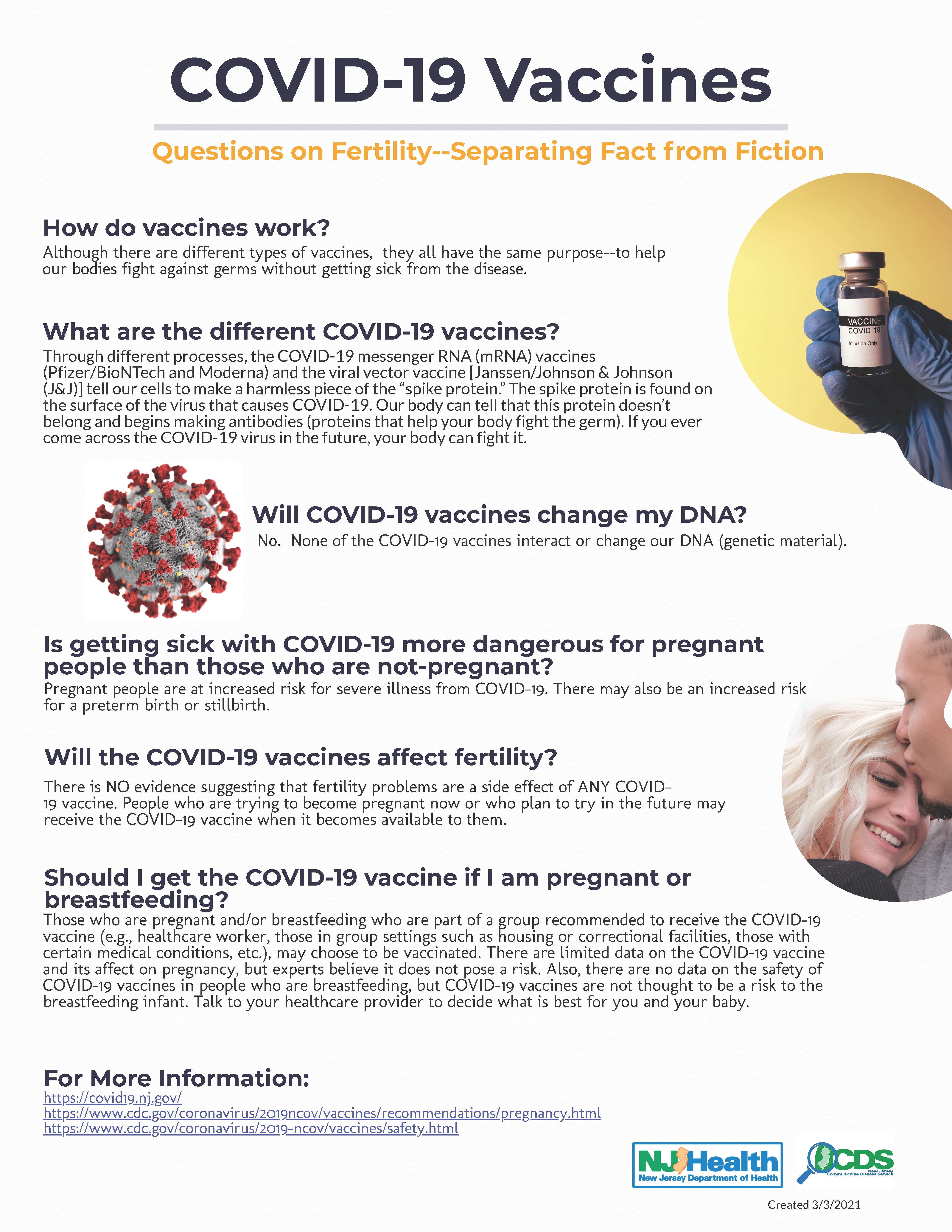 Fertility and COVID-19 Vaccine flyer