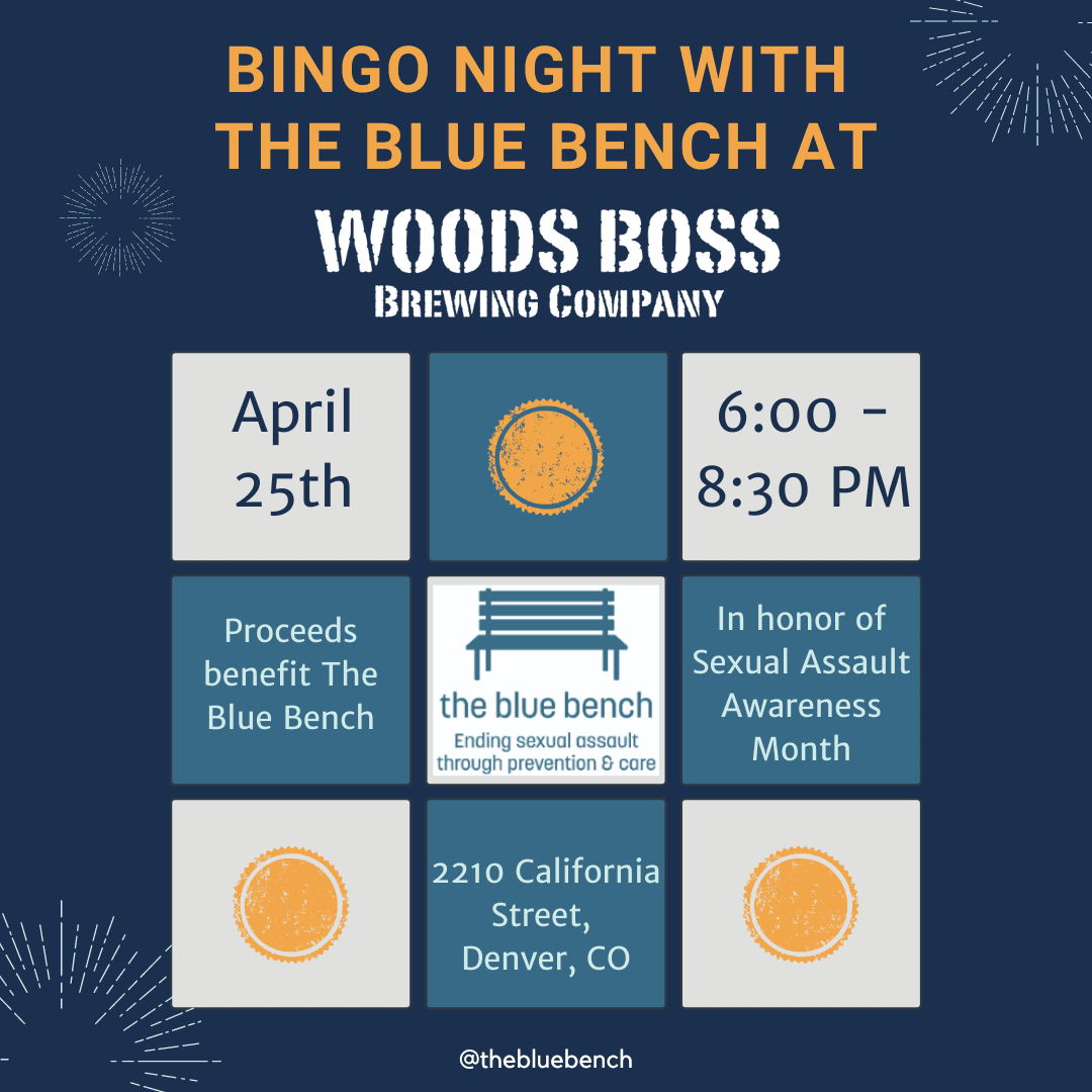 Visit Wood Boss Brewing Company on April 25th for Bingo Night with The Blue Bench! 6:00 - 8:30 PM, 2210 California St