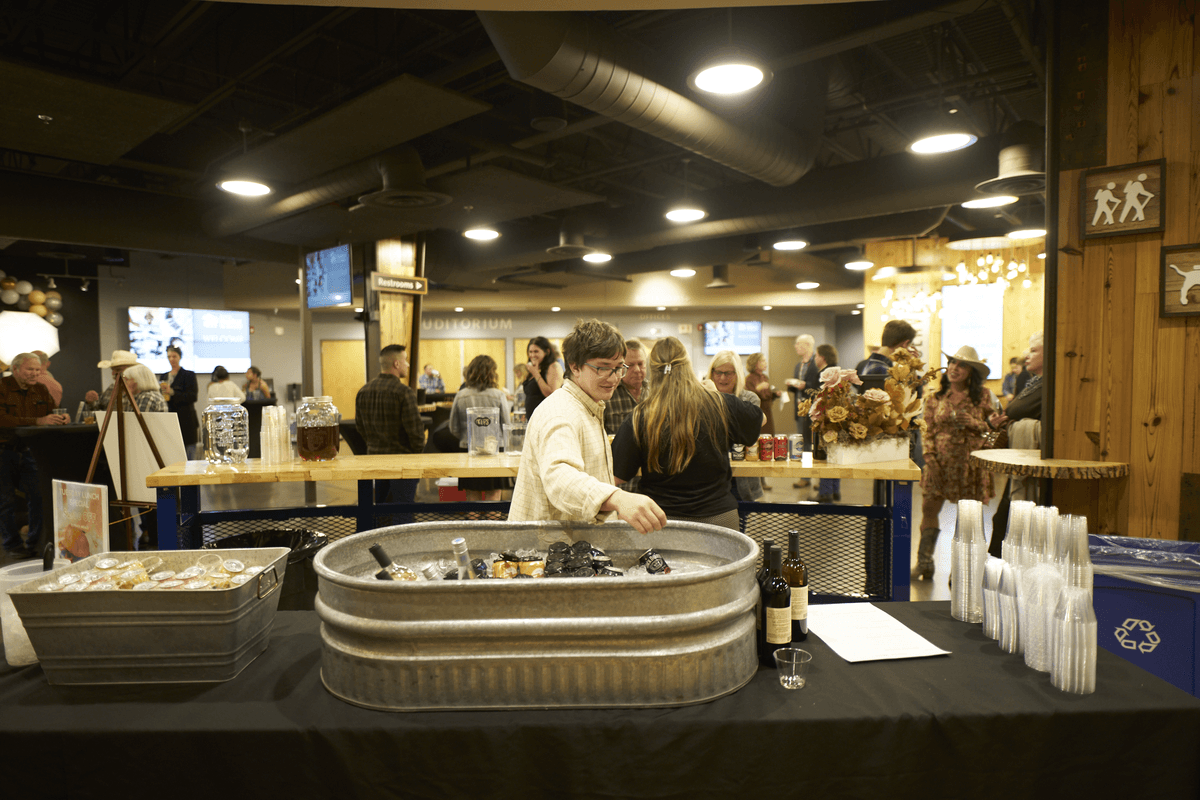 Drinks donation to the Hoedown, picture of the bar