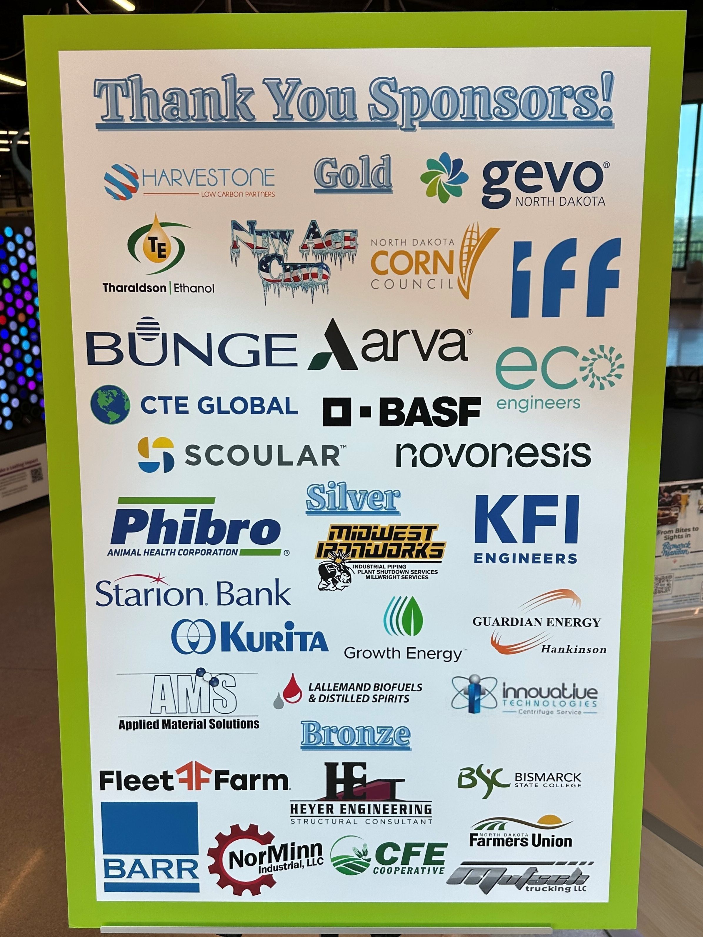 Gateway to Ethanol sponsor board 