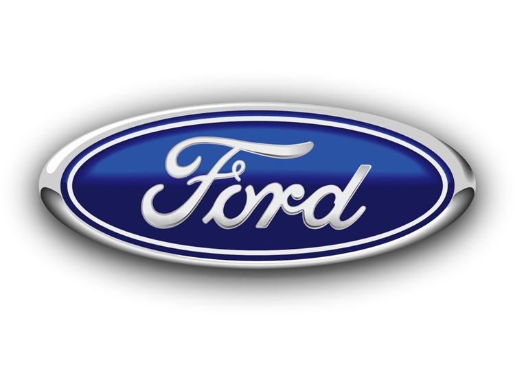 VP-1100 - Carved Wall Plaque of the Logo of Ford, Aluminum Plated