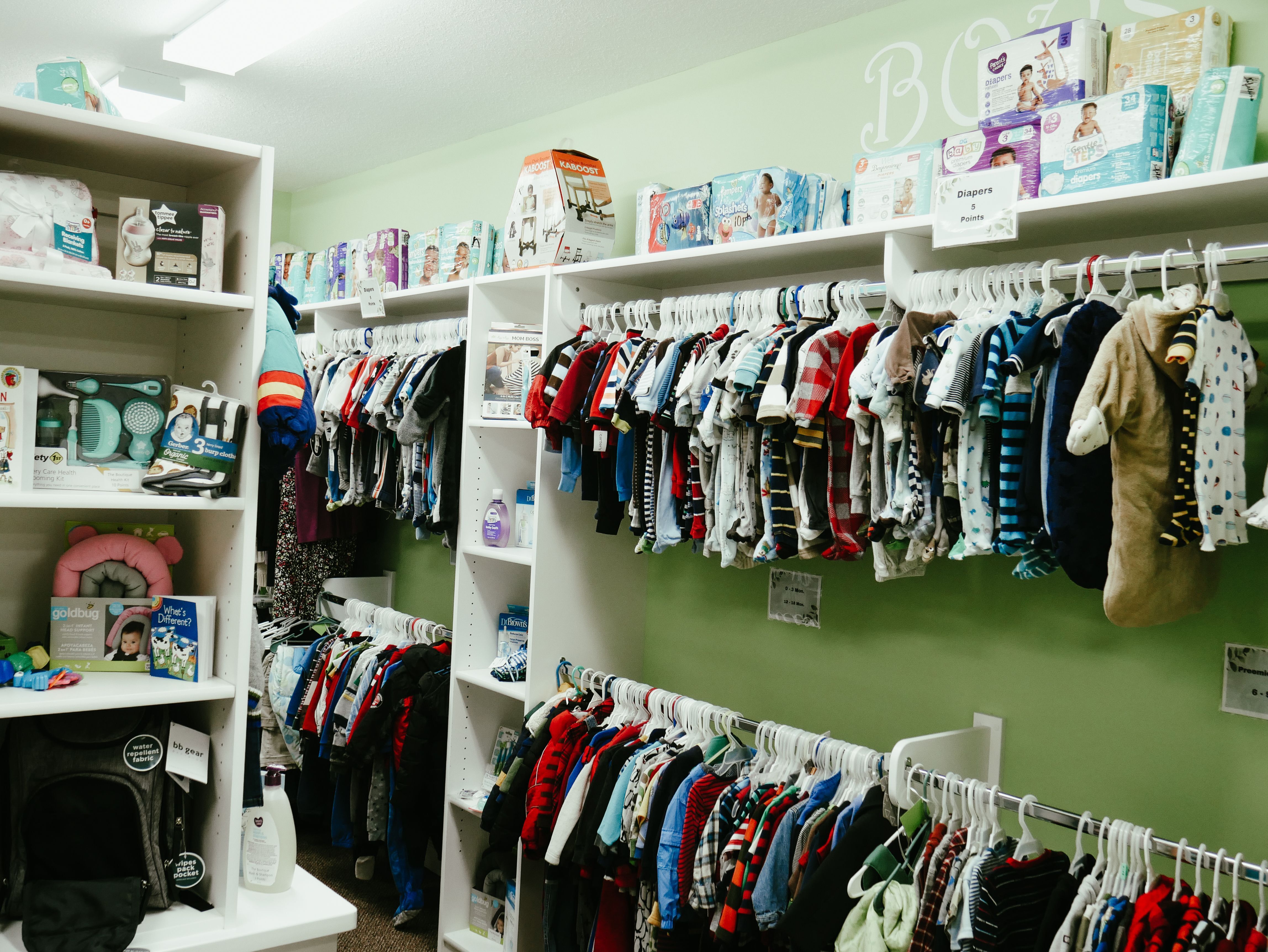 Photo of Lifeline's baby boutique.