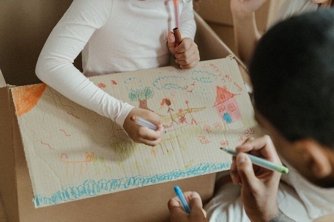 Children drawing