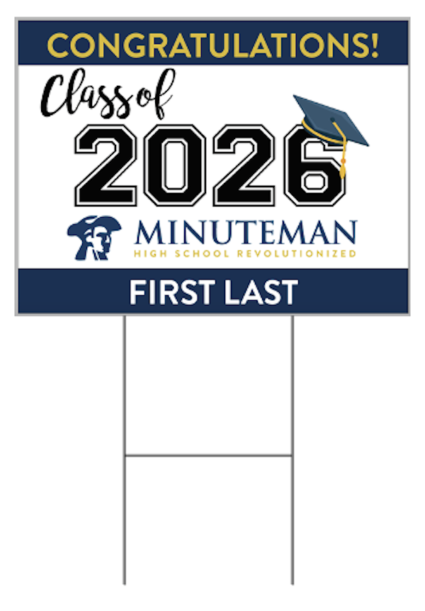 Minuteman Class of 2026 Yard Signs -  Name Only