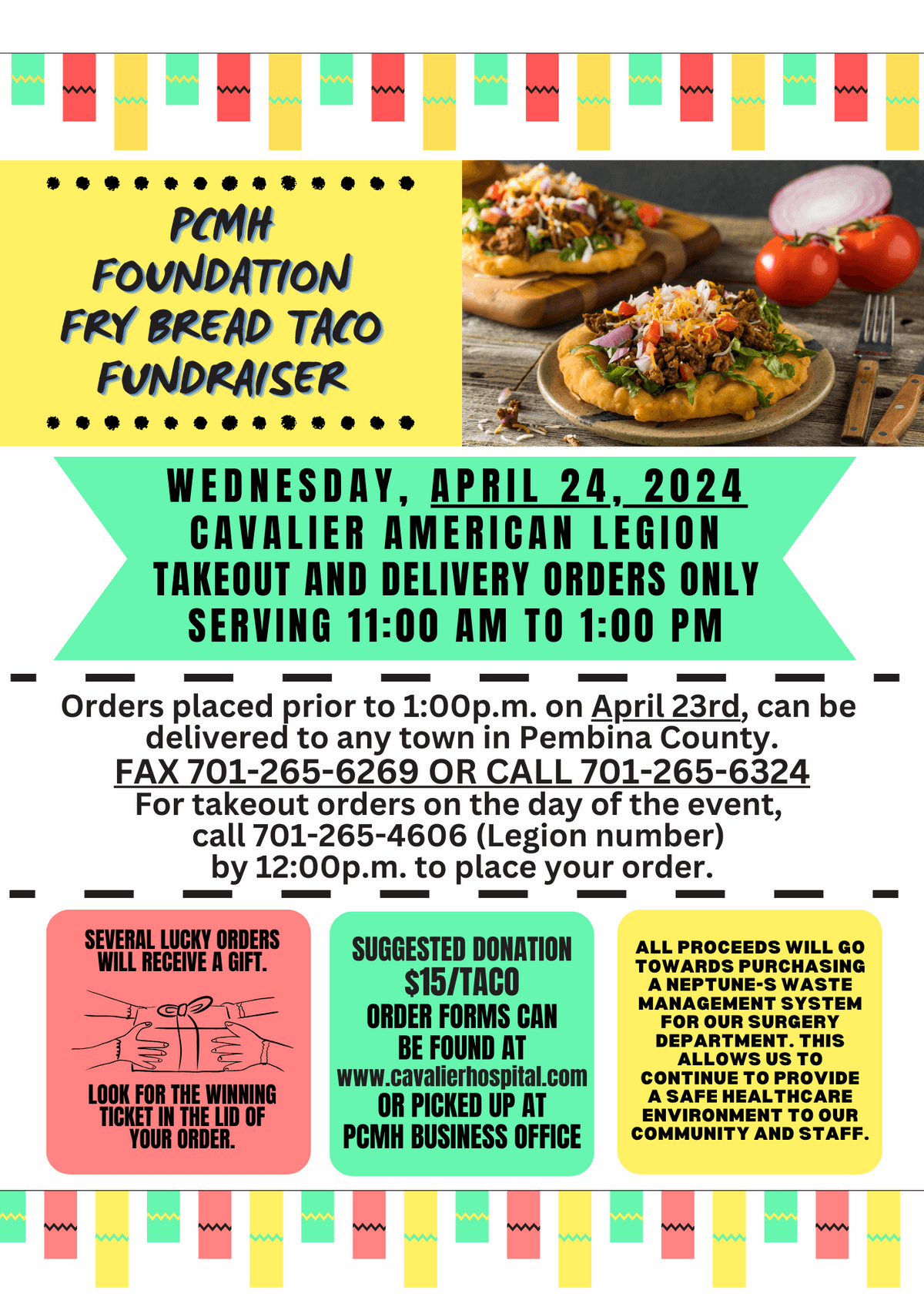 Fry Bread Taco Fundraiser Event Calendar News & Events Pembina