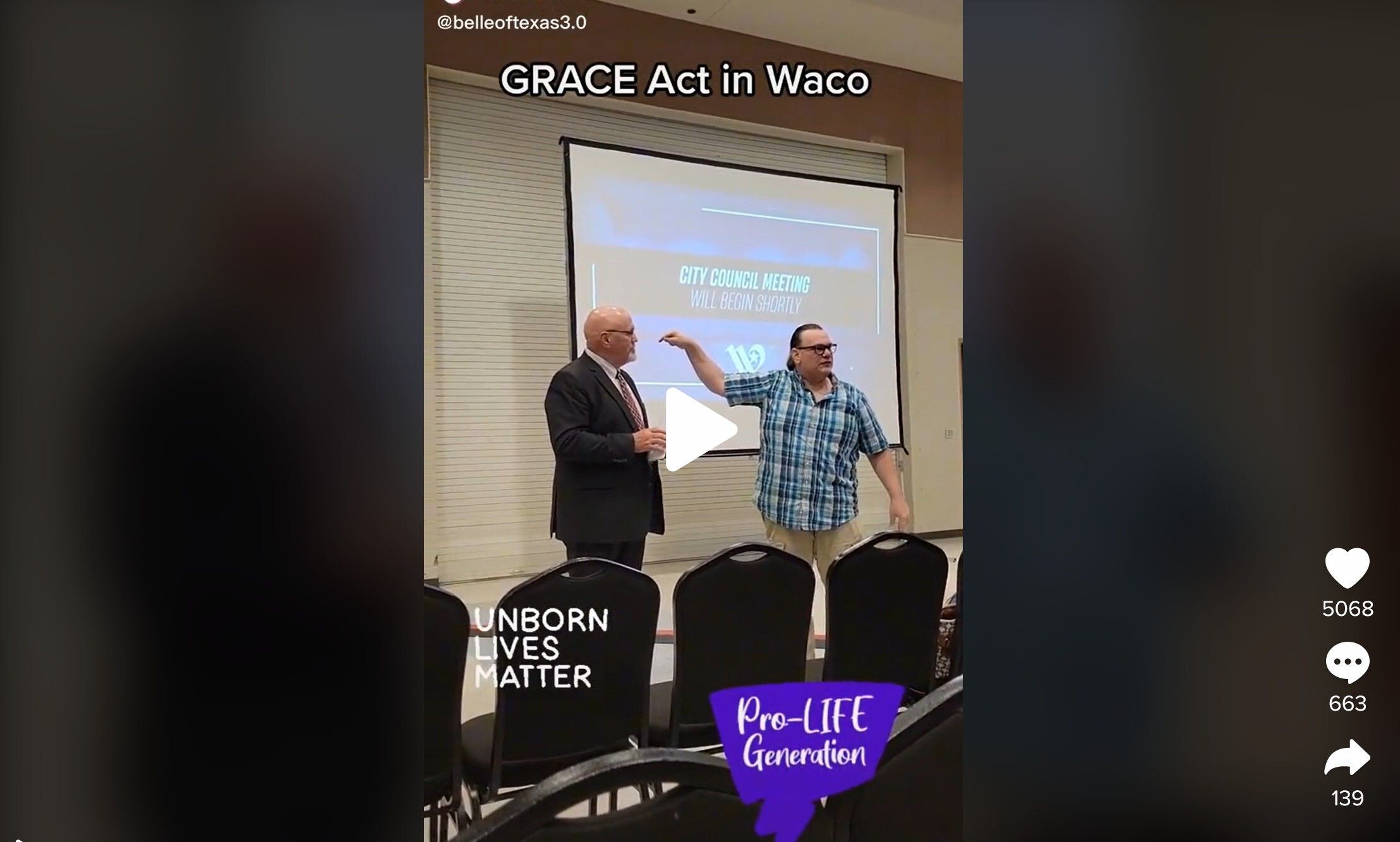 WAPC Pastor leads stand at Waco City Council for Life and Law!