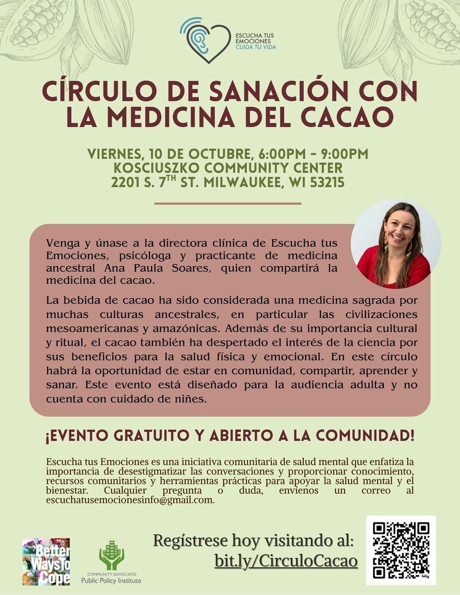 escucha tus emociones event flyer 