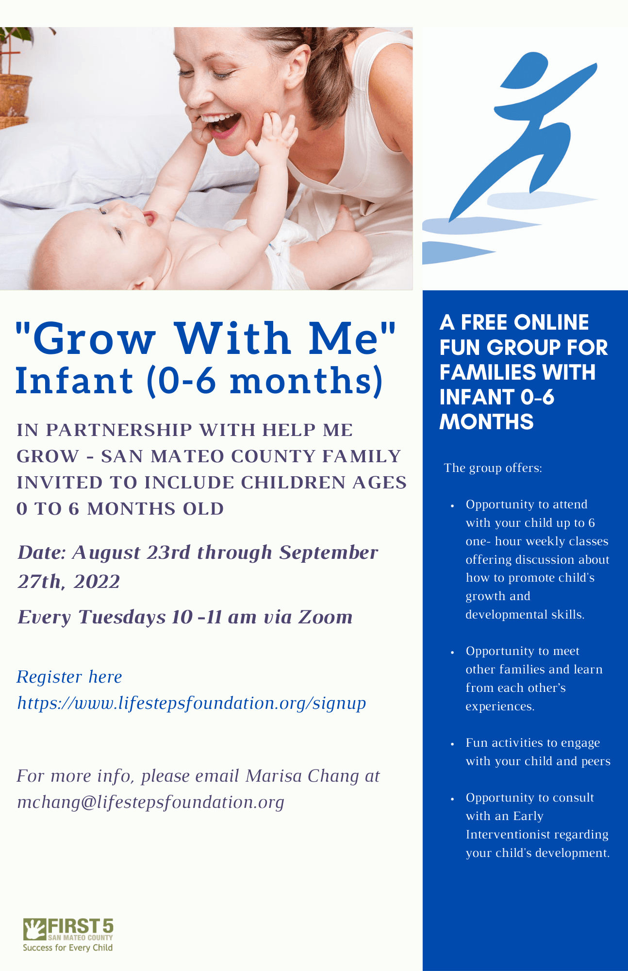 Grow With Me Infant Group - Runs from August 23, 2022 to September 27, 2022