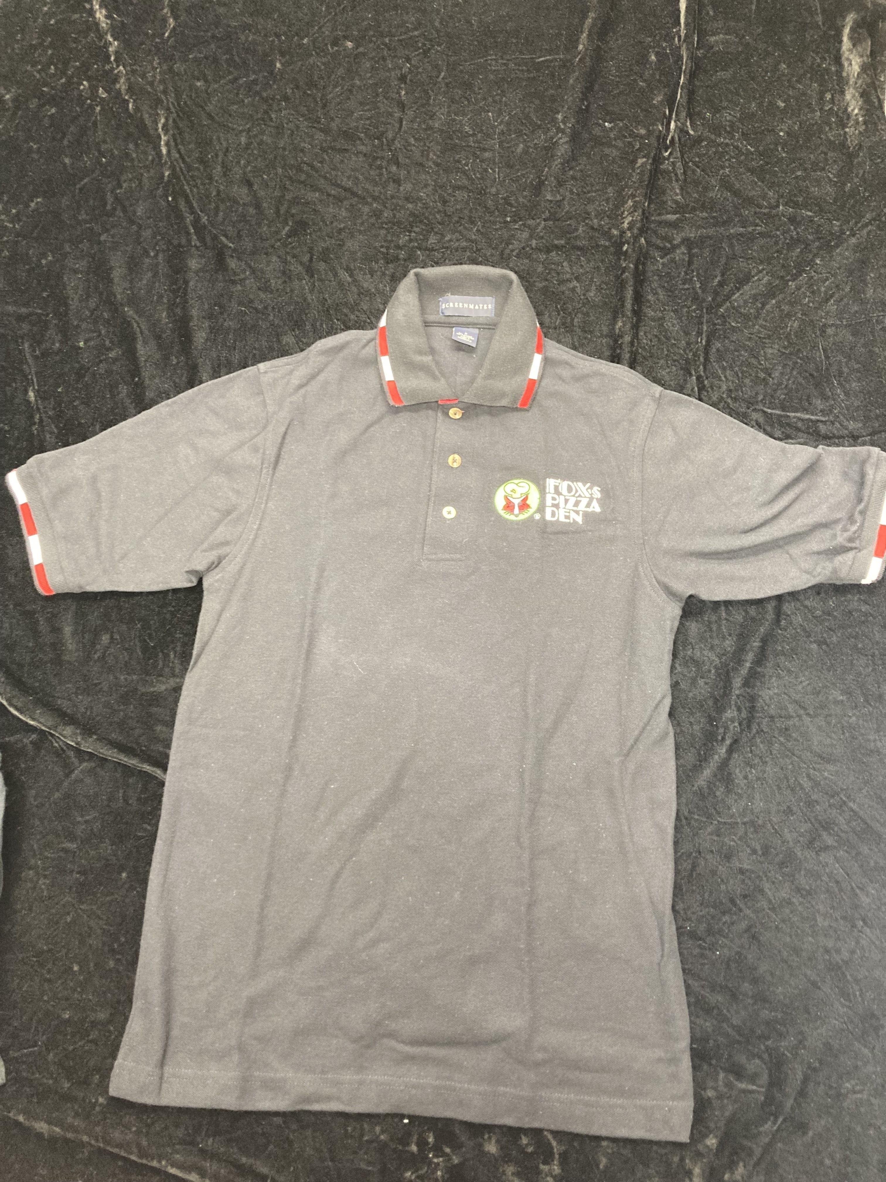 SALE Fox's Logo - Small Black/Red/White Polo