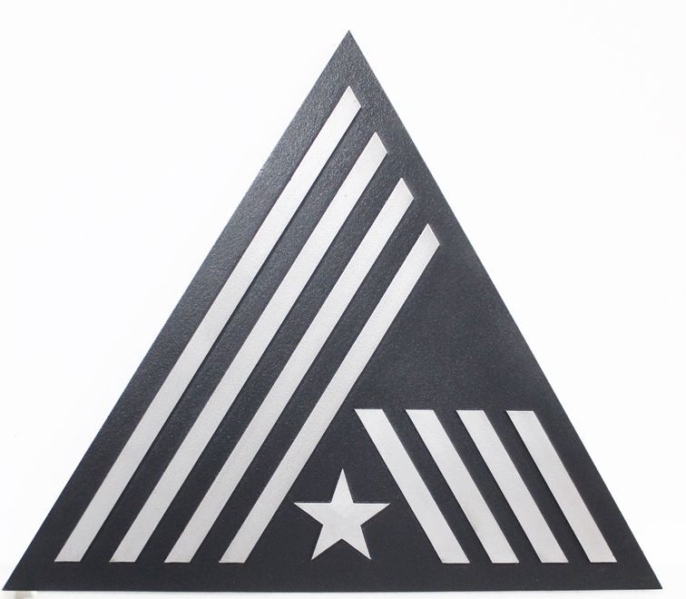 LP-8905 - Carved 2.5-D Raised Relief HDU Plaque of Stylized Rank Insignia
