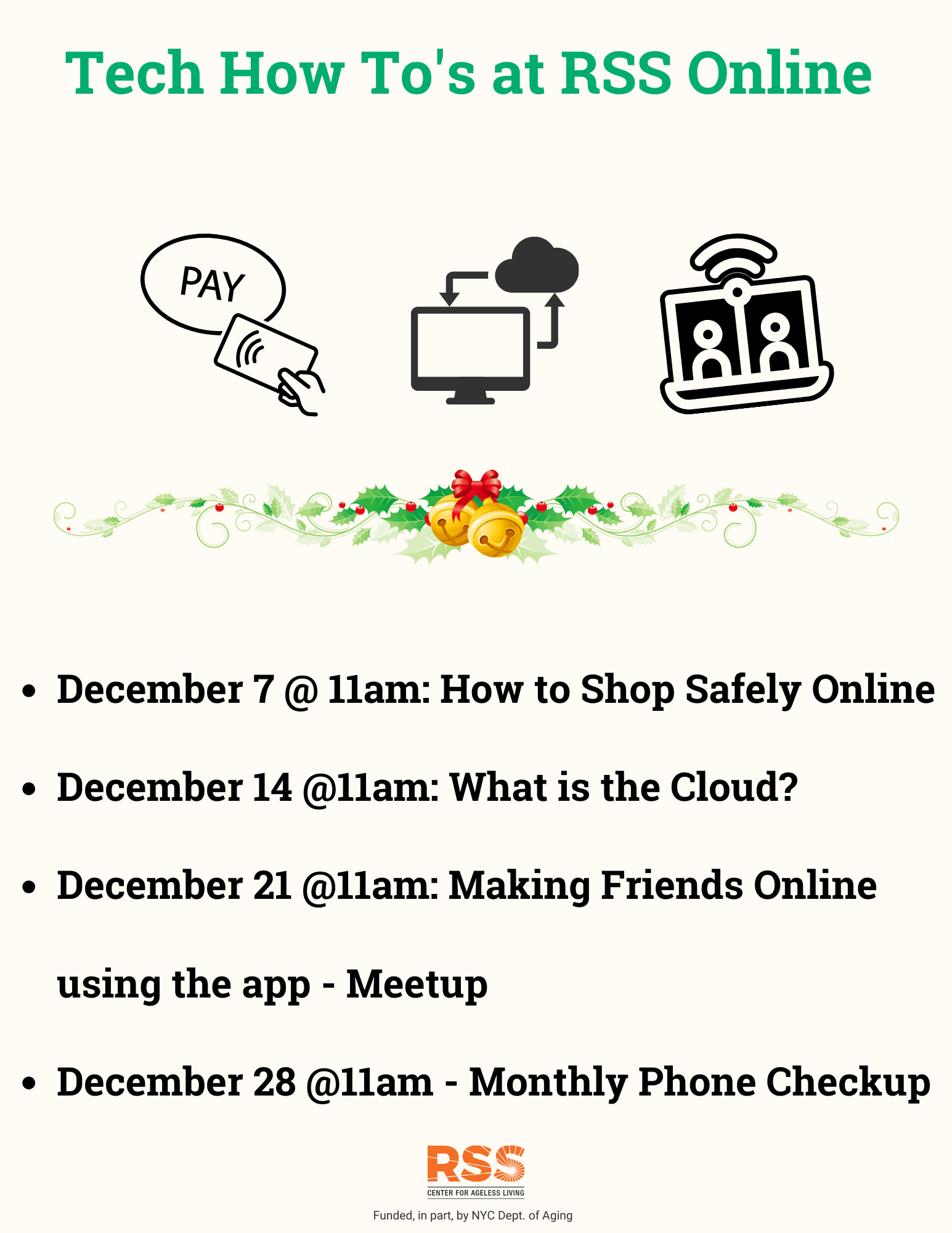 Tech How-To: Friendship apps - Meetup (ONLINE) : Online Classes : Classes :  Riverdale Senior Services