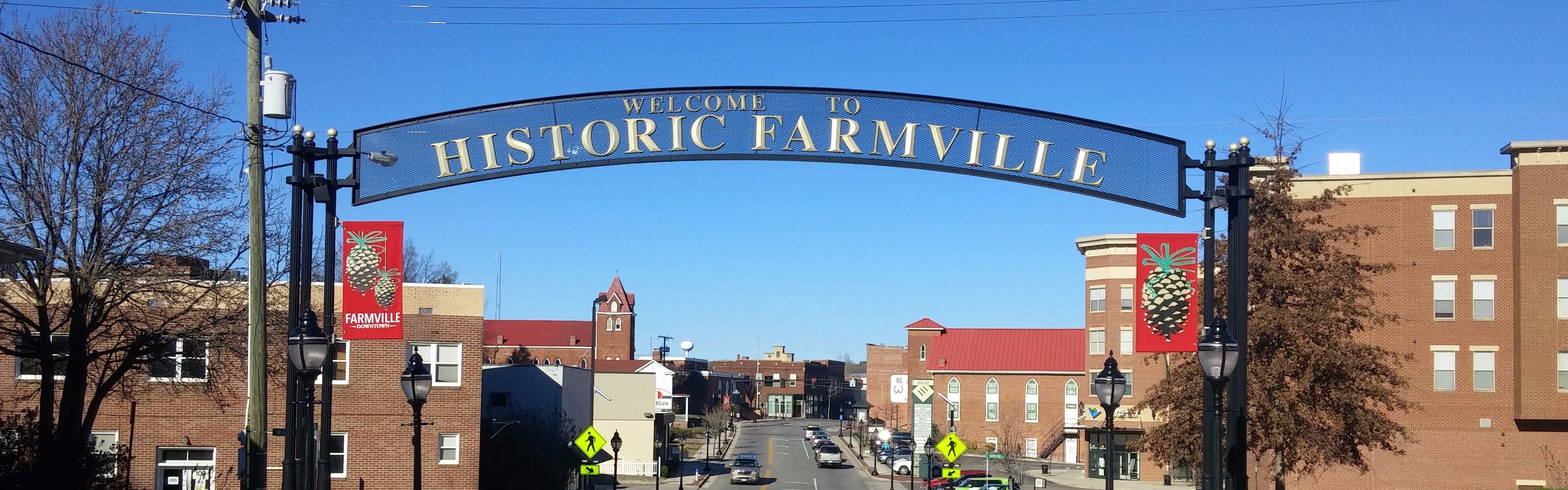 Welcome to Farmville sign
