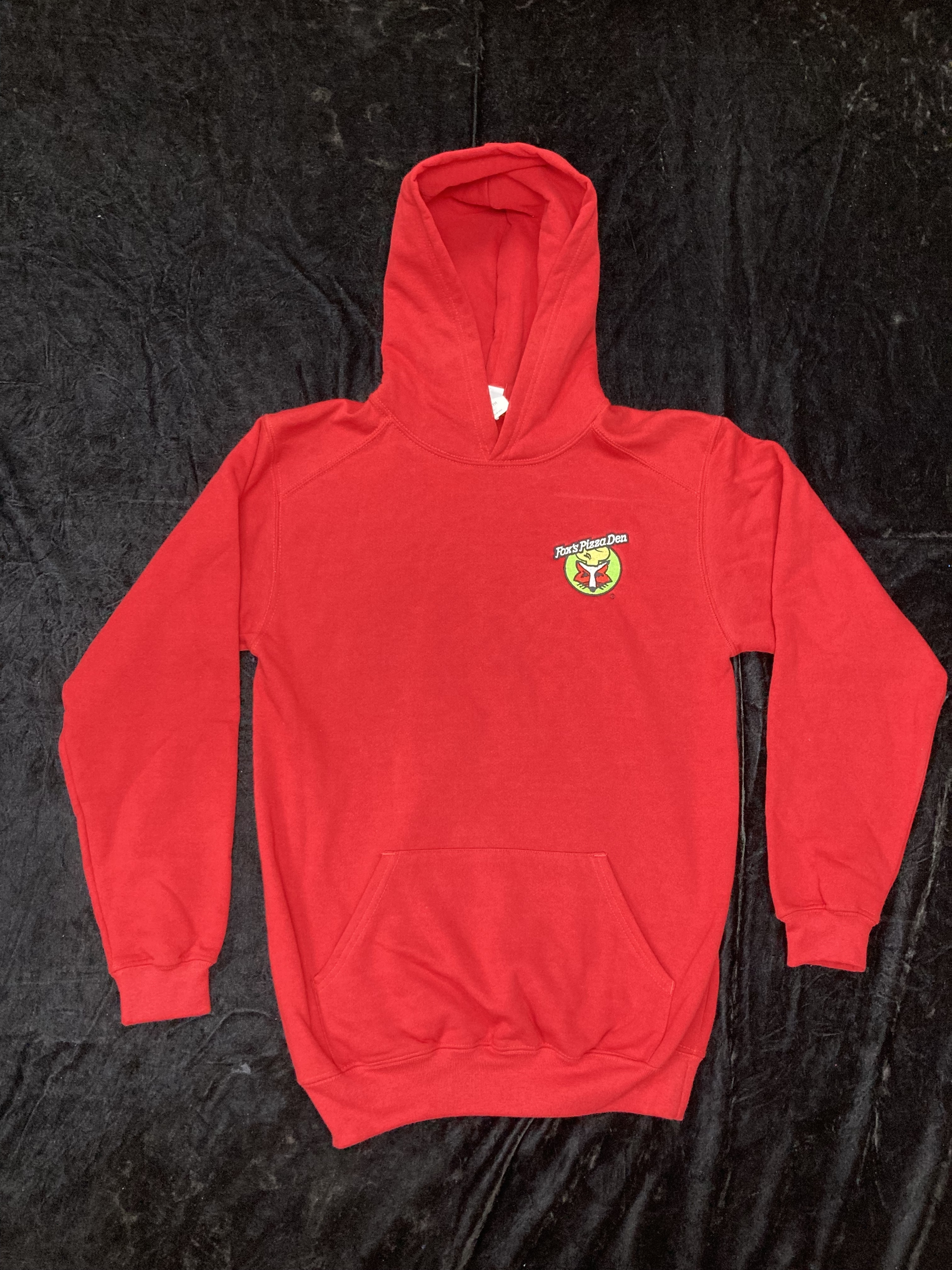SALE Fox's Logo - YOUTH LARGE Red Hoodie