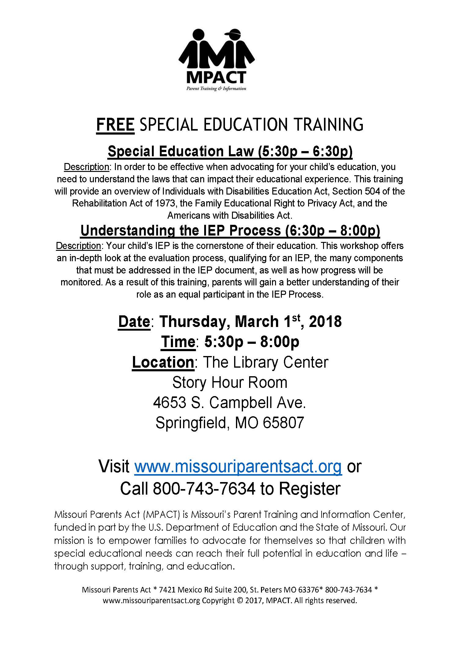 Mpact Free Training