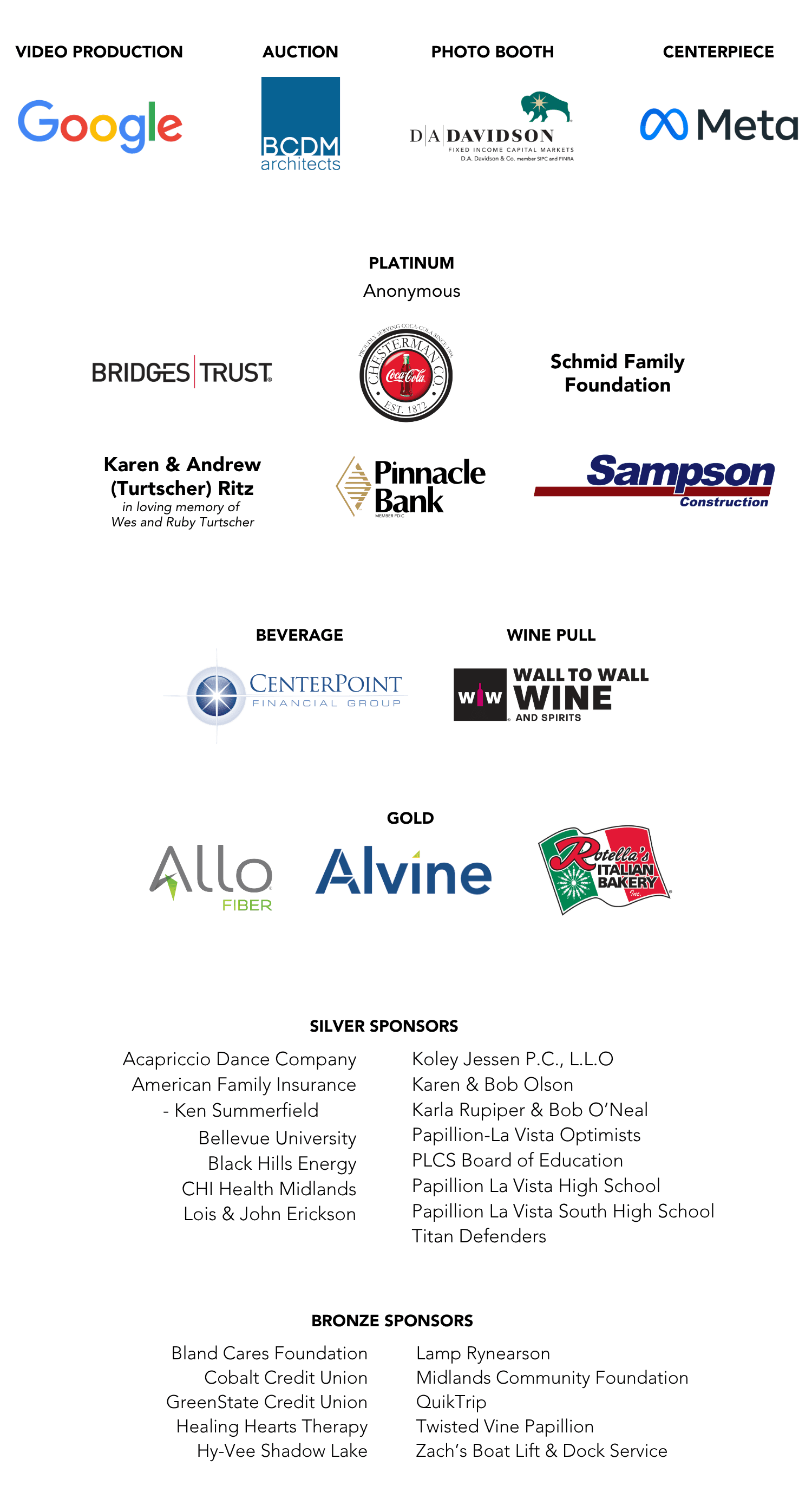 Sponsor logos