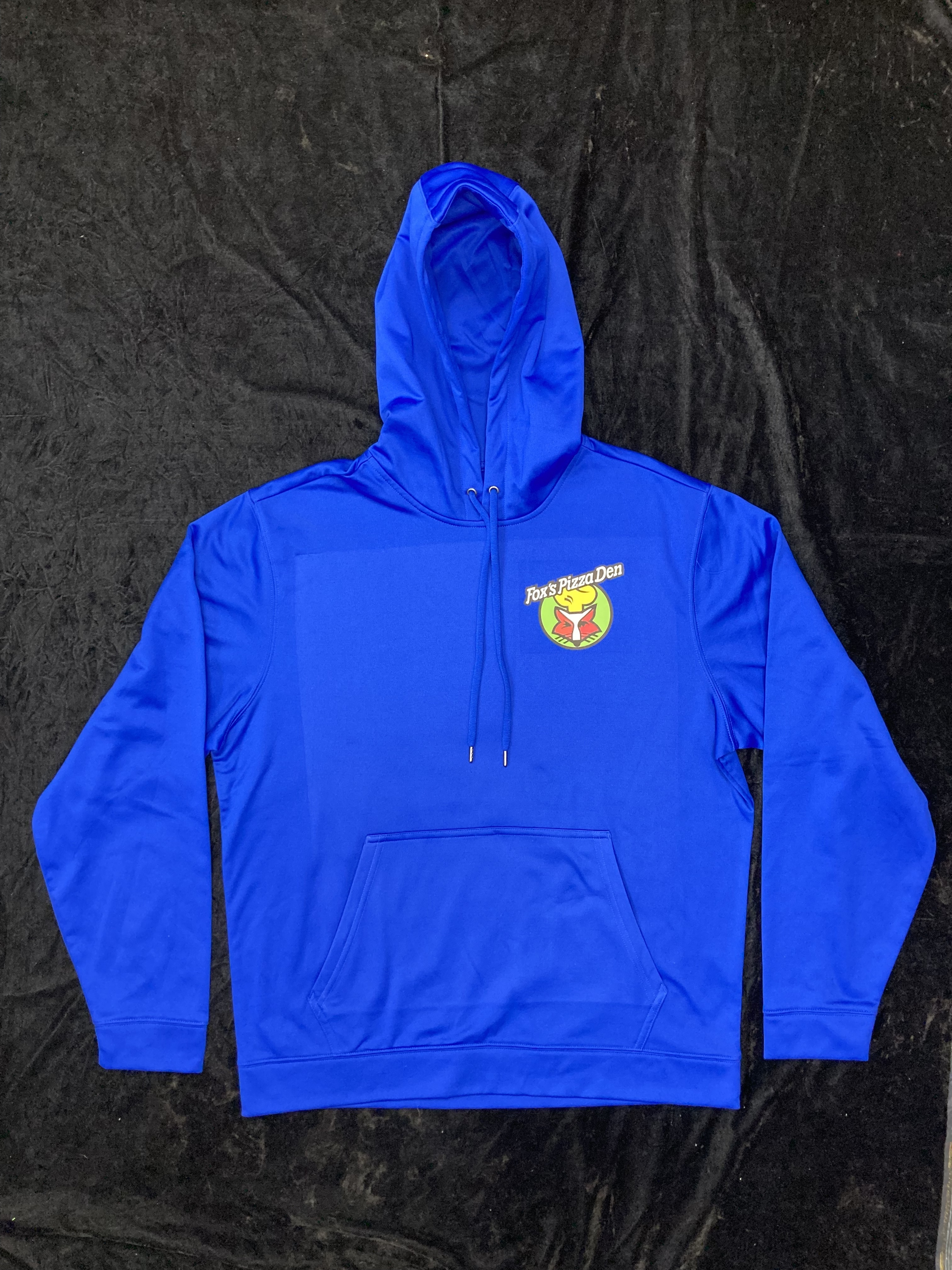 SALE Fox's Logo - Medium Blue Performance Hoodie