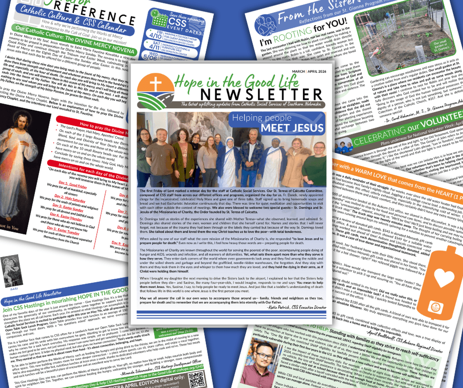 HOPE IN THE GOOD LIFE NEWSLETTER