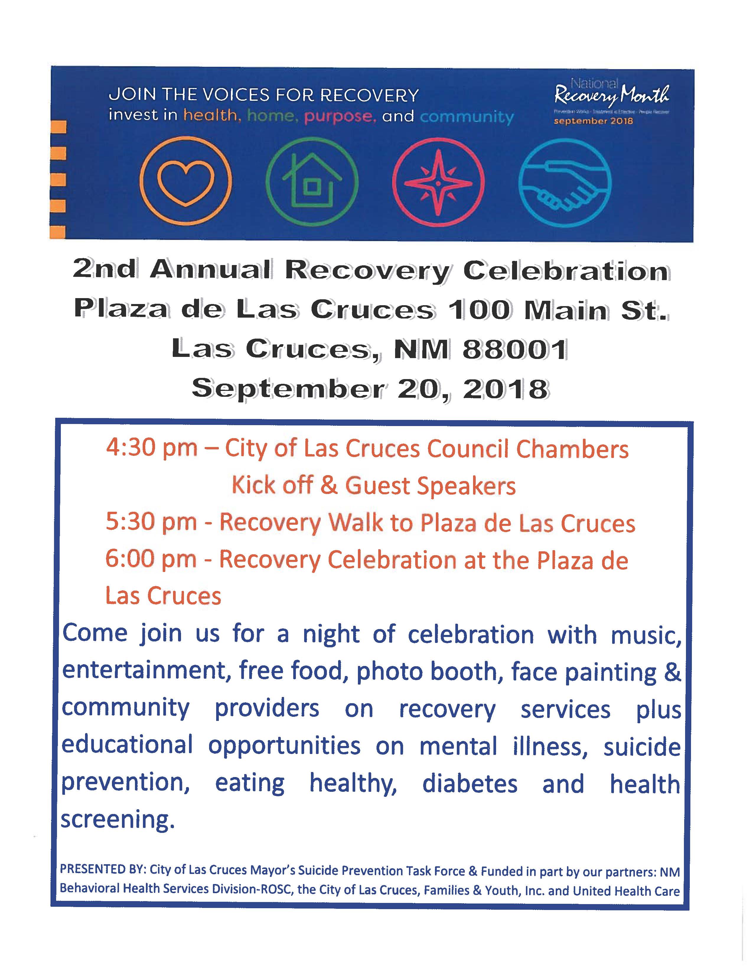 2nd Annual Las Cruces Recovery Celebration