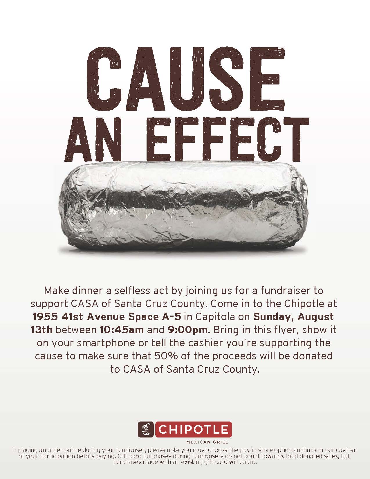 Chipotle Fundraiser