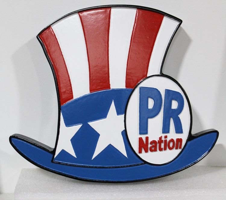 SA28539 - Carved Sign for "PR Nation"