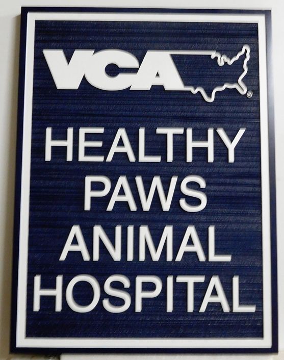 BB11724 - Healthy Paws Animal Hospital Carved Sign