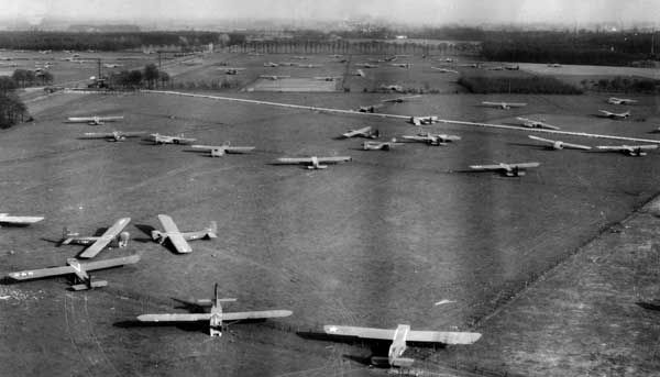 Glider Landing Zone, Operation Varsity, Germany, March, 1945