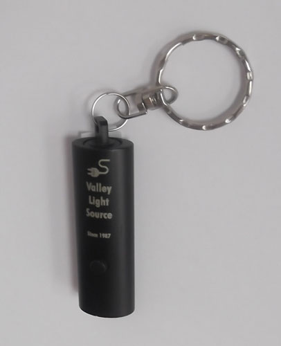 2" 1 LED Flashlight Keychain