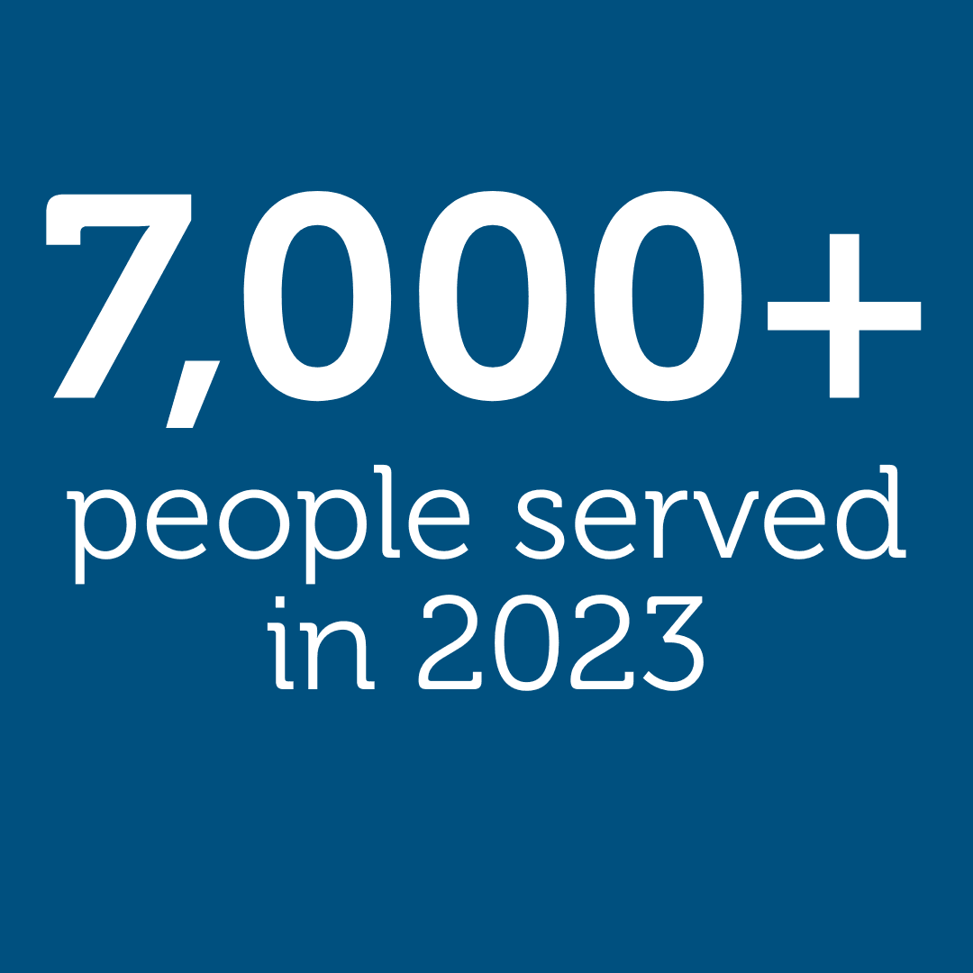 7000 people served