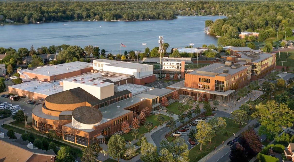 rendering of new east grand rapids high school