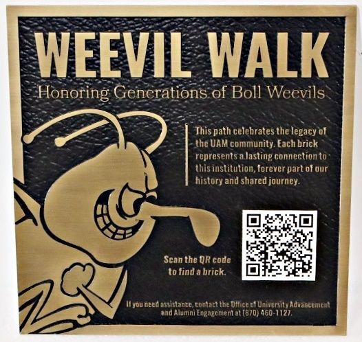 GA16535B - Carved and Sandblasted Sign for "Weevil Walk"