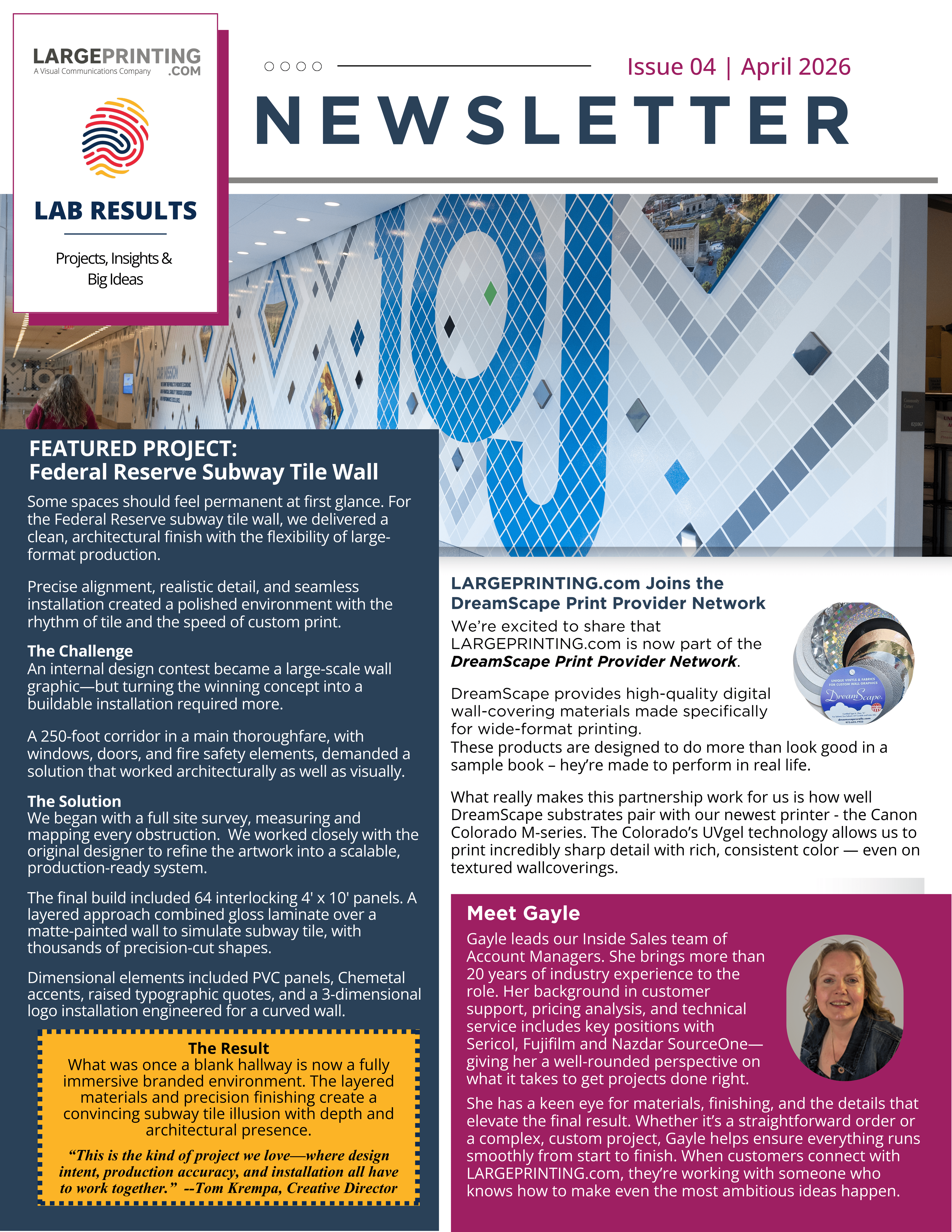 Your Latest Lab Results: Projects, Insights & Big Ideas Newsletter Issue #4 April 2026