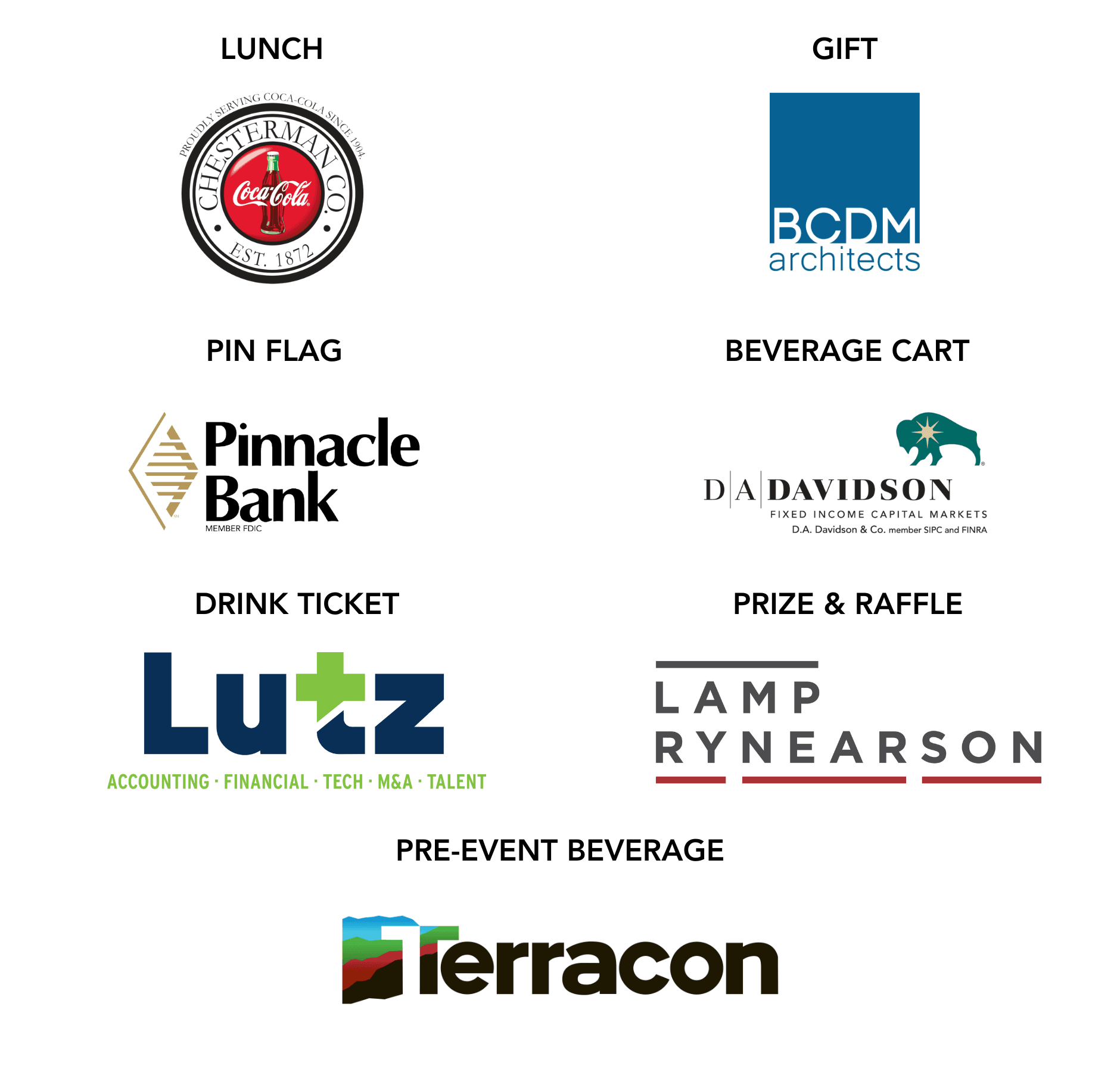 2026 Sponsor Logos & Levels