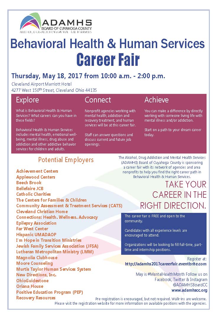 2017 Behavioral Health & Human Services Career Fair