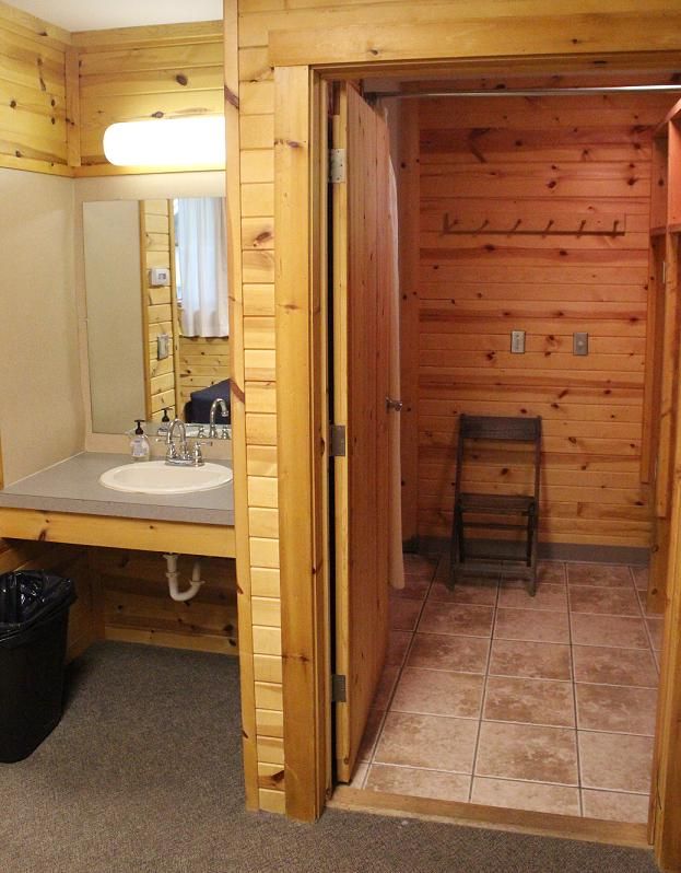 Arbor Village Cabin Bathroom & Sink Area