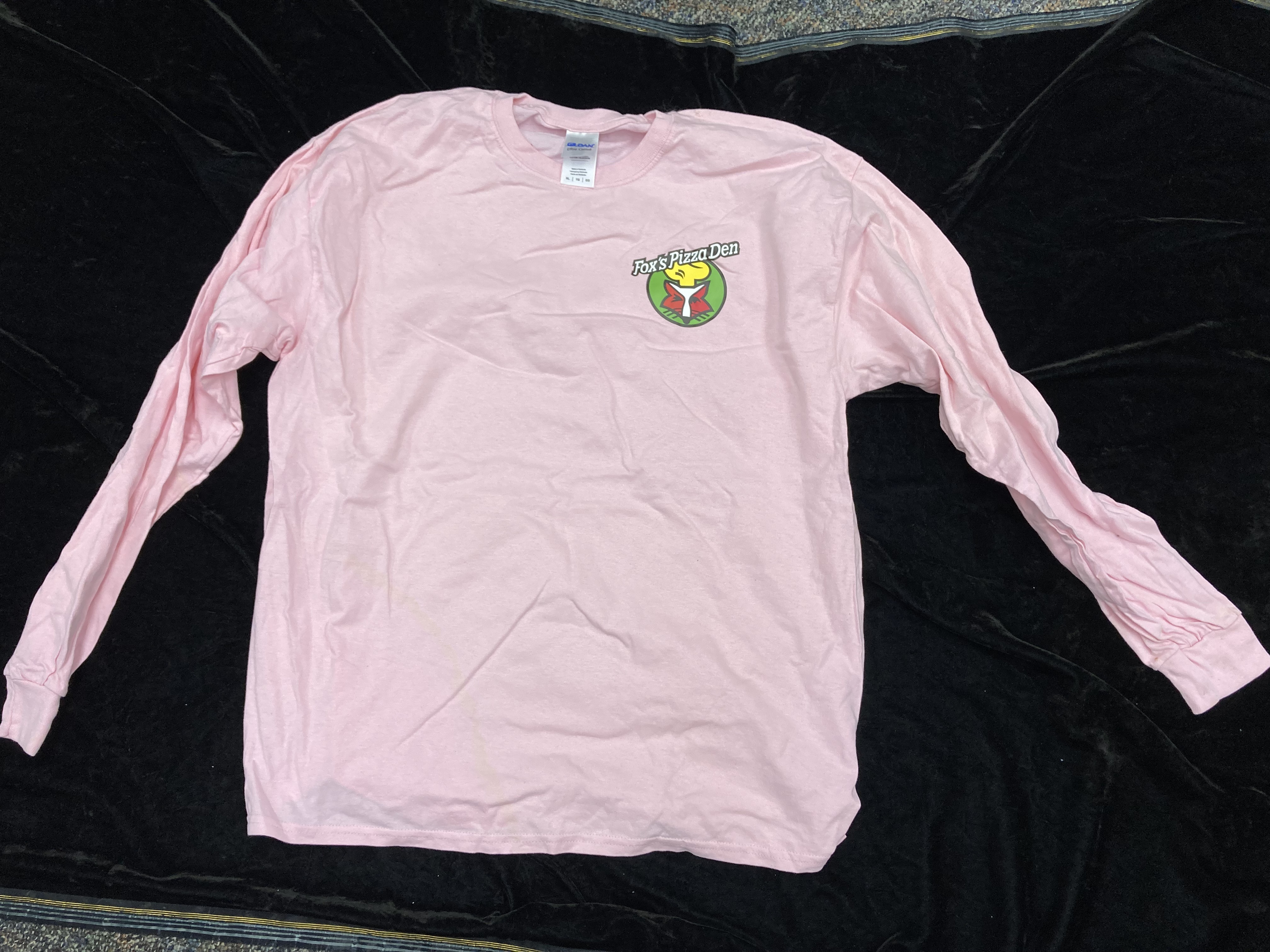 SALE Fox's Logo - XL Pink Long Sleeve