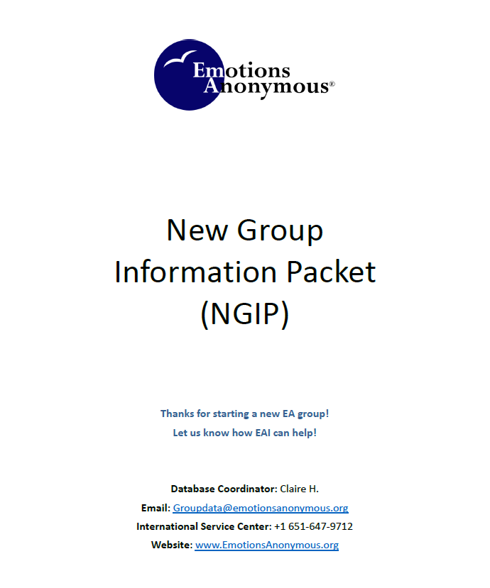 #35 — New Group Information Packet (NGIP)*