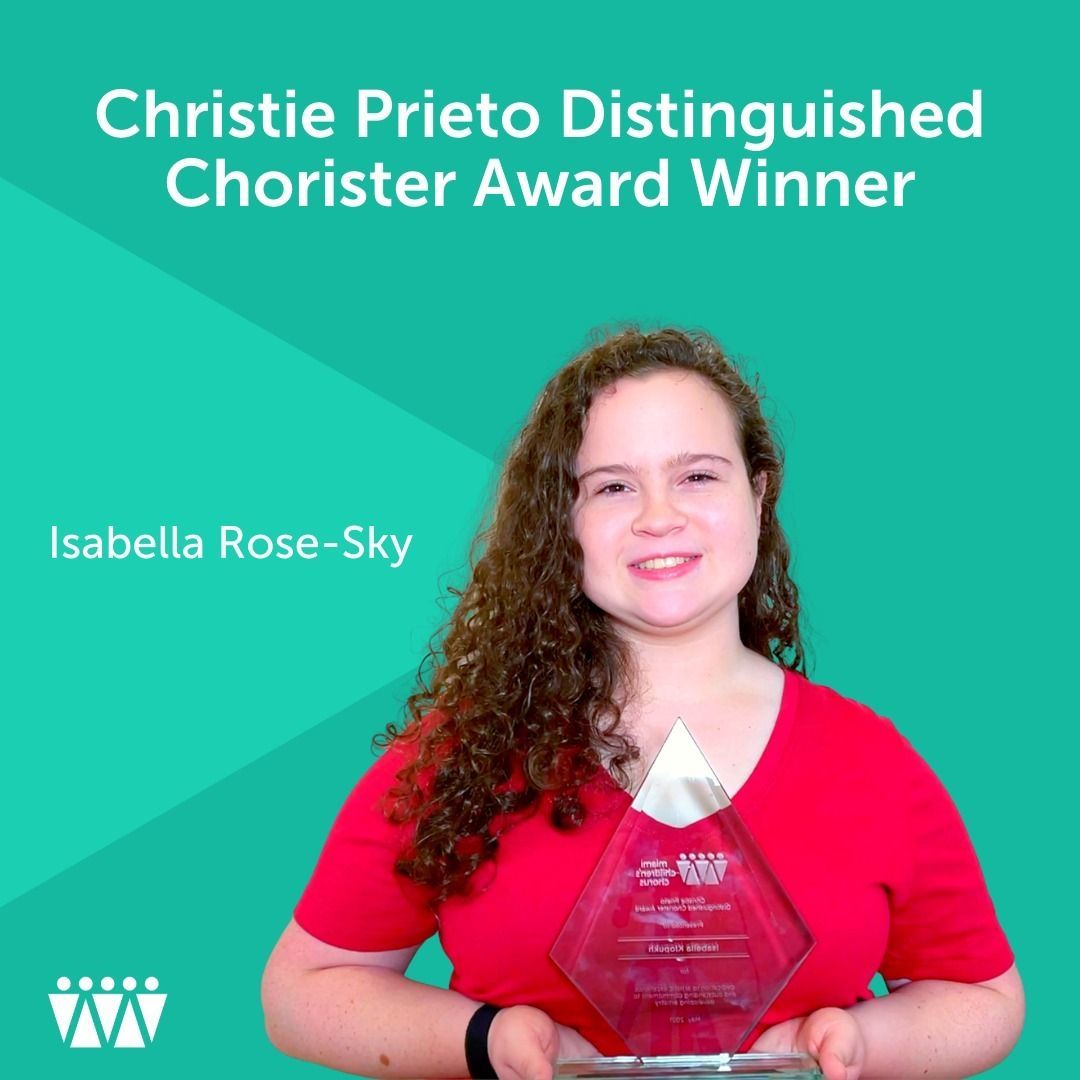 20-21 Christie Prieto Distinguished Chorister Award