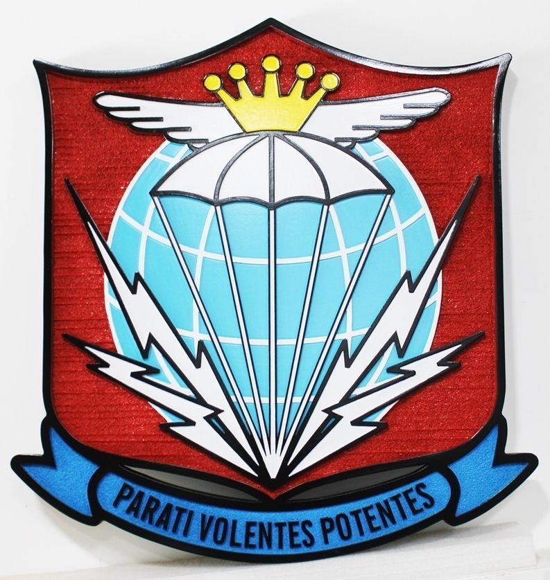LP-5641- Carved 2.5-D Plaque of the Crest of the 436th Troop Carrier Group