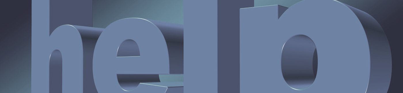 Help in Bold 3D Letters
