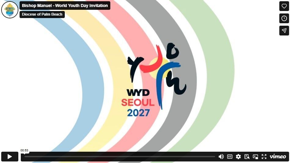 April 2026: World Youth Day Invitation