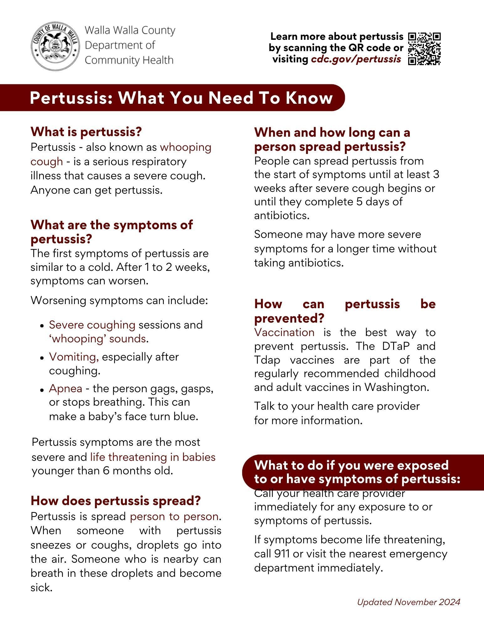 Pertussis: What You Need To Know