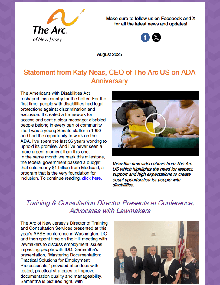 August 2025 E-Newsletter