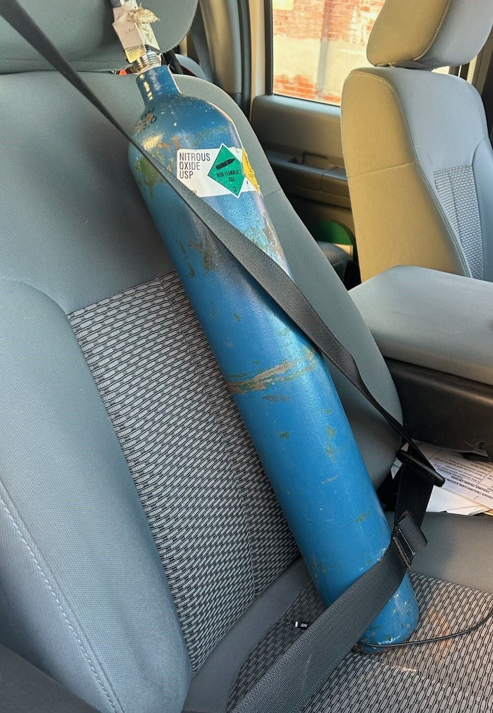 Oxygen Tank Inappropriately Disposed Of Again!