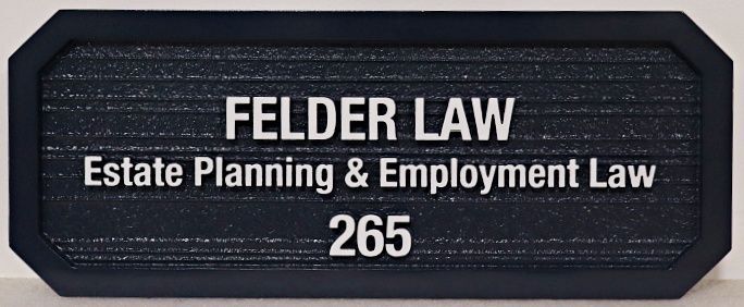 A10115A - Carved and Sandblasted HDU Sign for Estate Planning and Employment Law Office